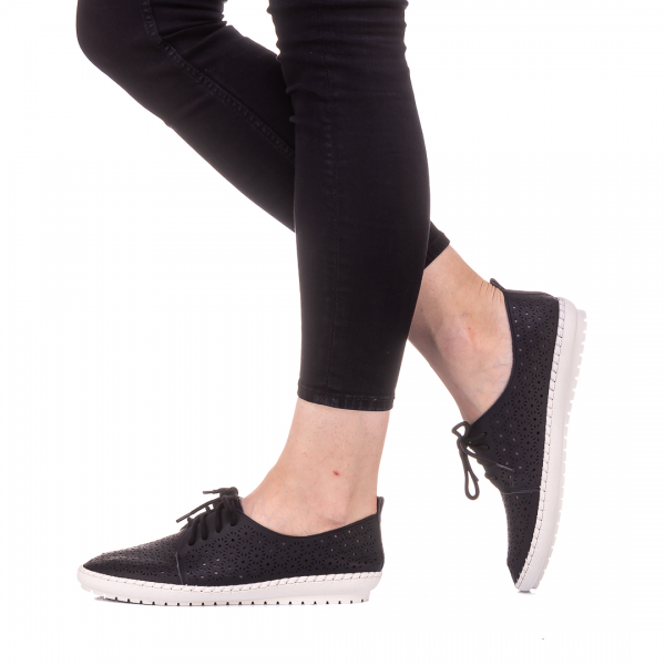 Γυναικεία αθλητικά παπούτσια  Mya μαύρα, 4 - Kalapod.gr